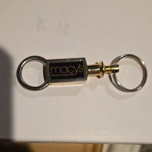 Macy's Dual-Tone Keychain in Silver and Gold